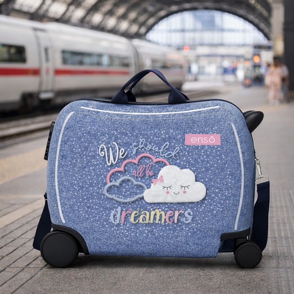Ride-on kuffert til børn Enso Dreamers Denim