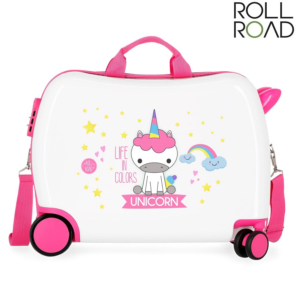 Kuffert til børn Roll Road Unicorn