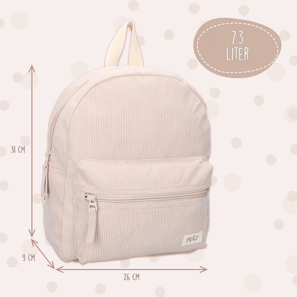 Rygsæk til børn - Prêt Ridge and Row Beige