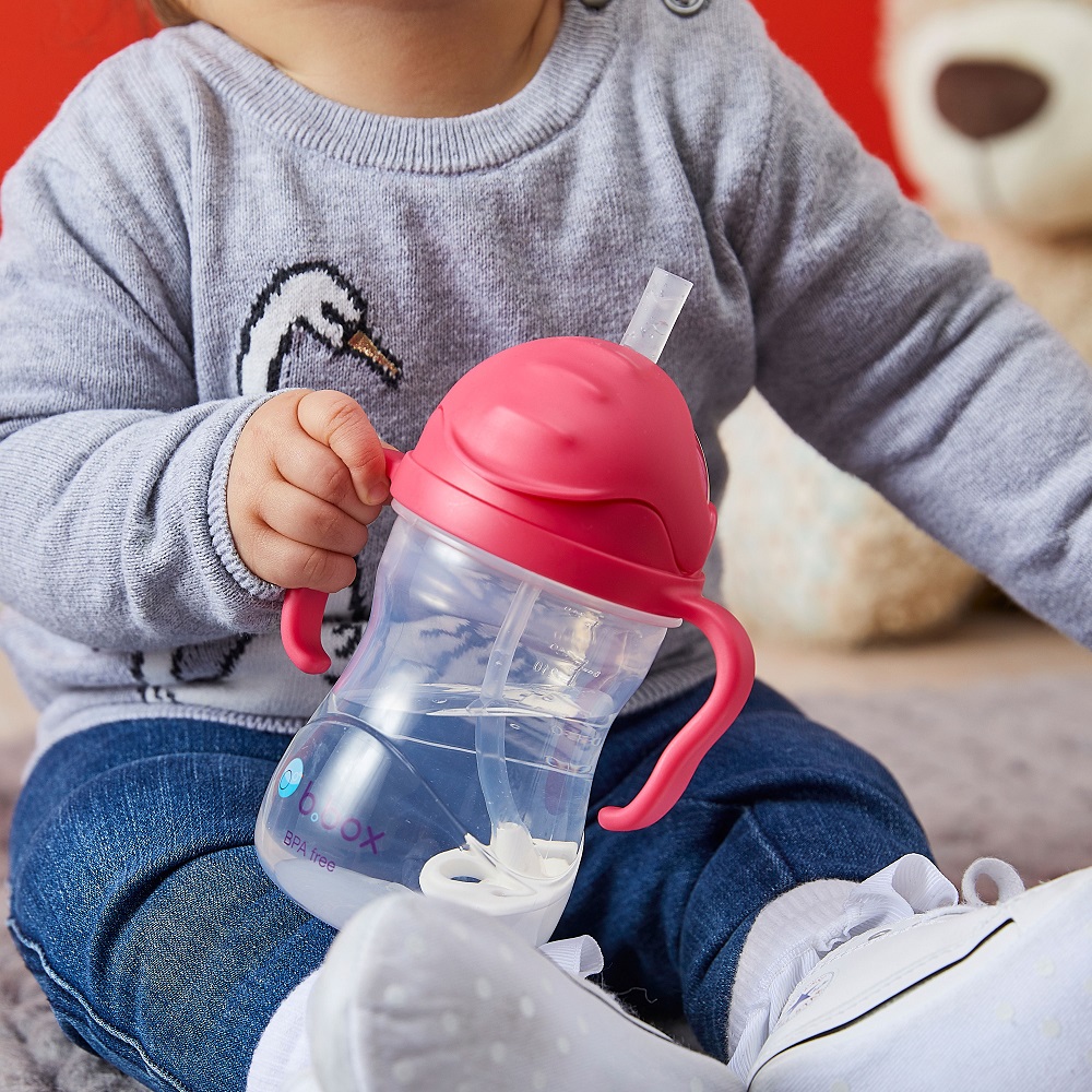 Drikkeflaske til børn b.box Sippy Cup Raspberry