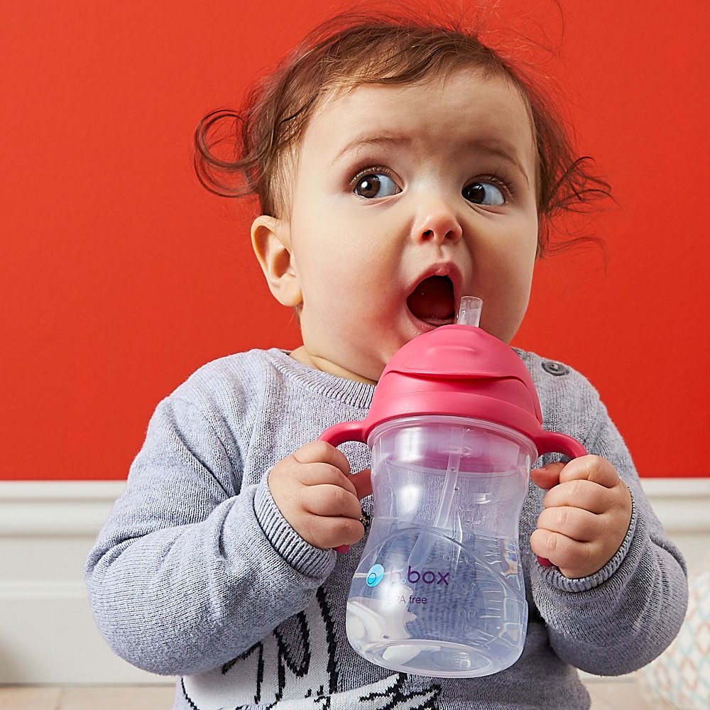 Drikkeflaske til børn b.box Sippy Cup Raspberry