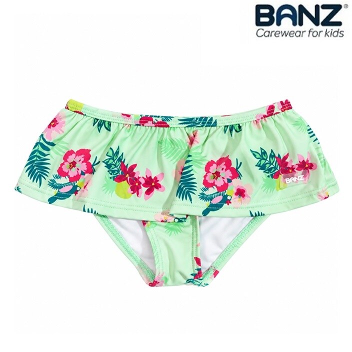 Badebukser til børn - Banz Mint Floral