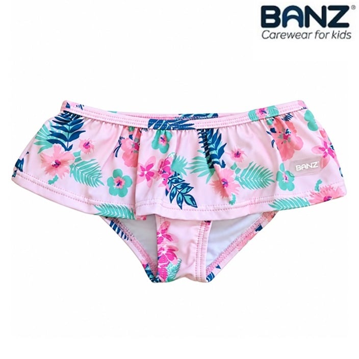 Badebukser til børn - Banz Pink Floral
