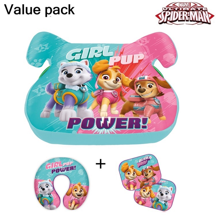 Selepude Car Booster Seat Paw Patrol Girl Value Pack