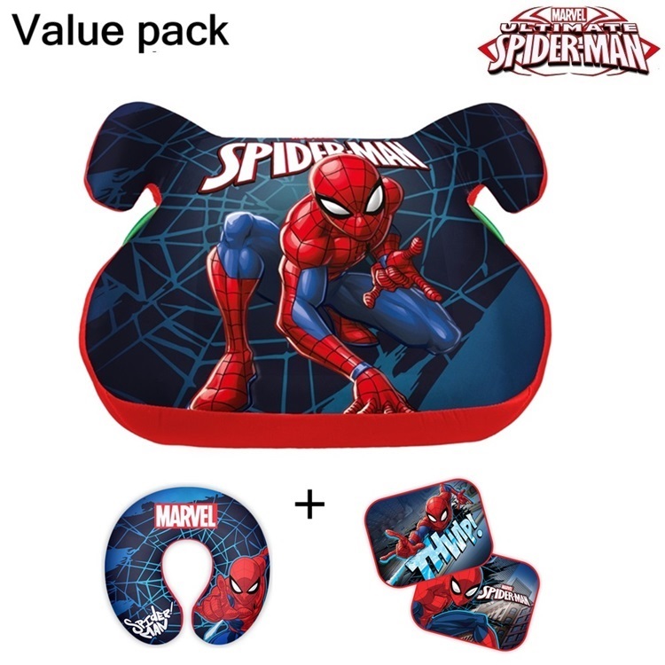 Selepude Car Booster Seat Spiderman Value Pack