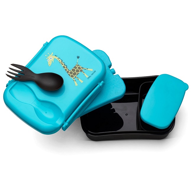 Termo madkasse med ske til børn Carl Oscar Nice Box Kids Blue Giraffe