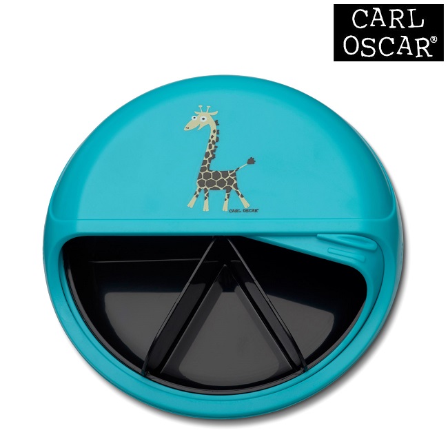 Madkasse til børn Carl Oscar SnackDISC Blue Giraffe