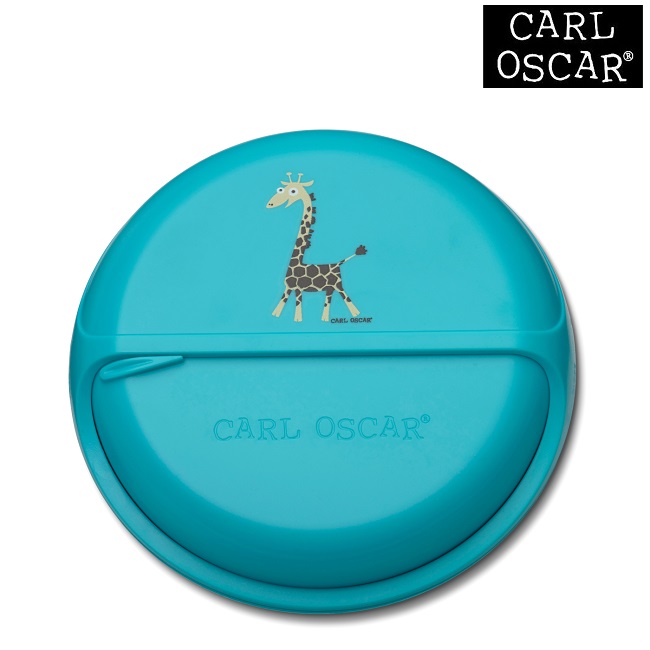 Madkasse til børn Carl Oscar SnackDISC Blue Giraffe