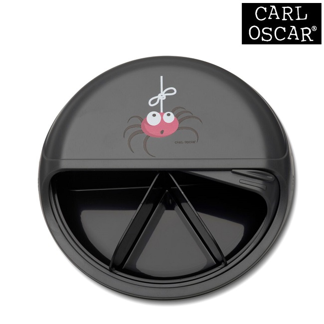 Madkasse til børn Carl Oscar SnackDISC Grey Spider