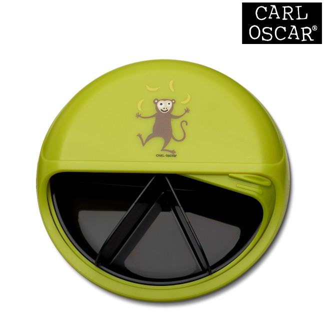Madkasse til børn Carl Oscar SnackDISC Green Monkey