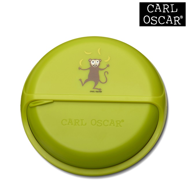 Madkasse til børn Carl Oscar SnackDISC Green Monkey