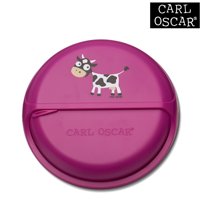 Madkasse til børn Carl Oscar SnackDISC Pink Cow