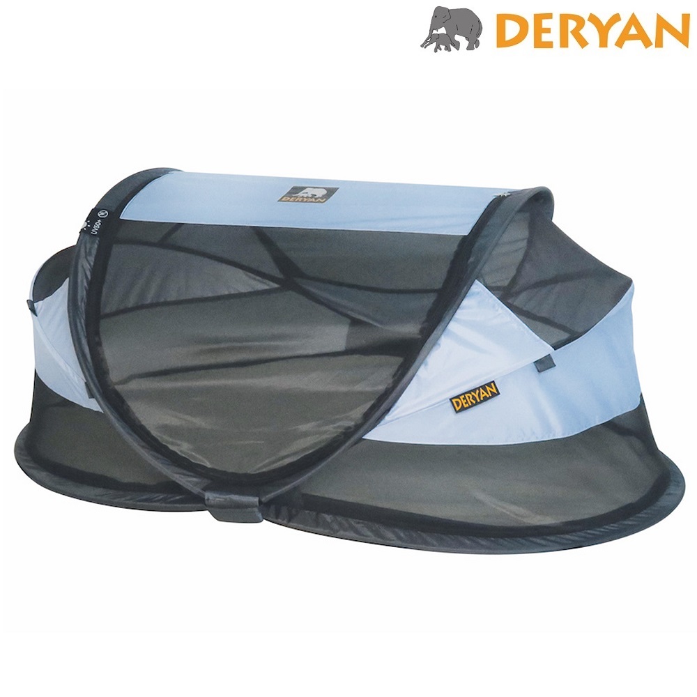 Rejseseng og weekendseng - Deryan Baby Luxe Sky Blue