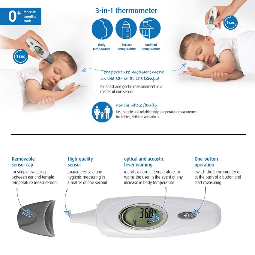 Digitalt feber termometer Reer SkinTemp