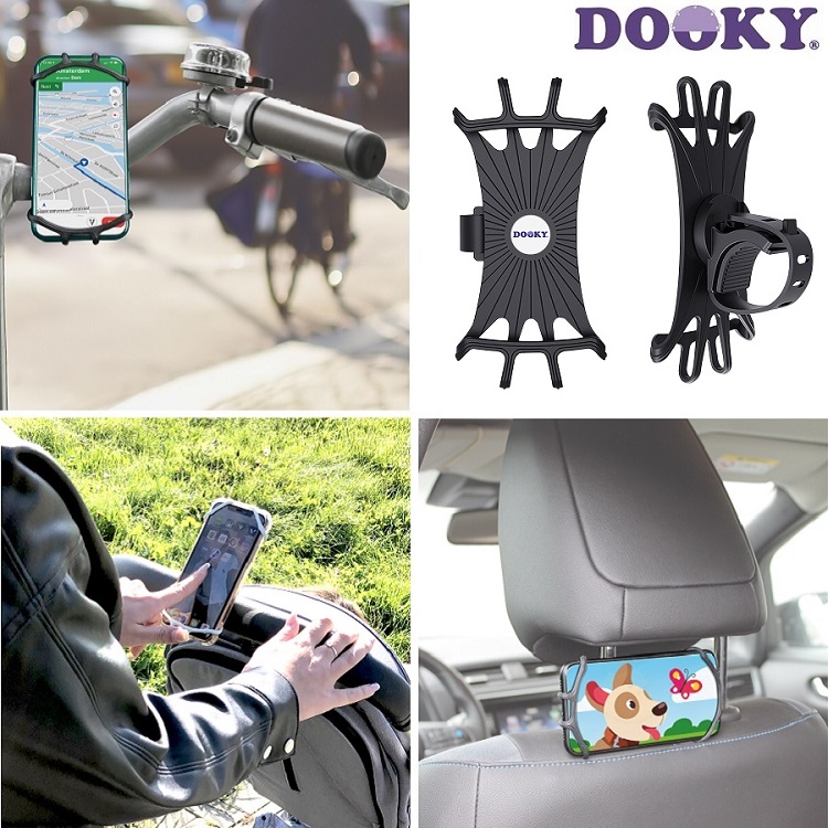 Holder til mobiltelefon Dooky Universal Holder sortHolder til mobiltelefon Dooky Universal Holder sort