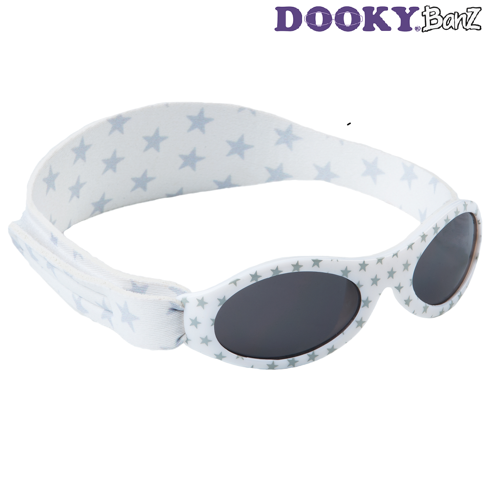 Solbriller baby DookyBanz Silver Stars
