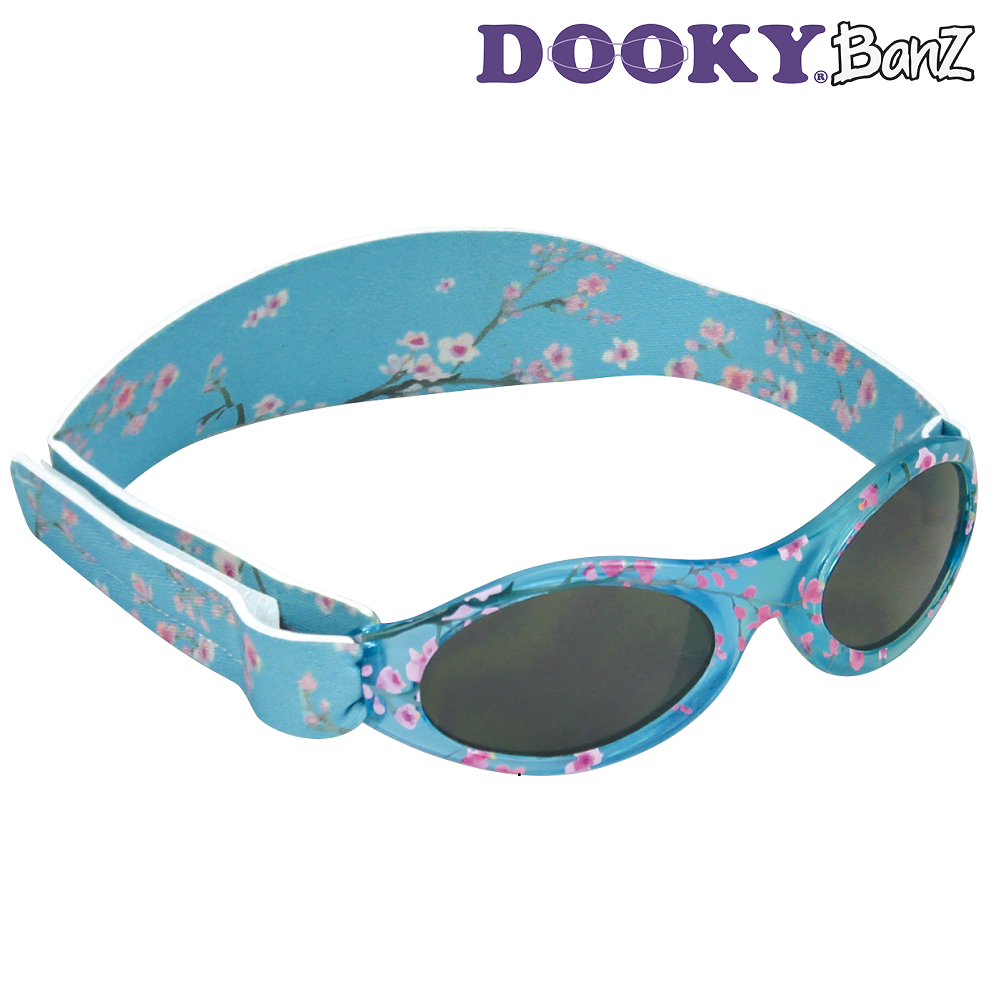 Solbriller baby DookyBanz Blossom blå