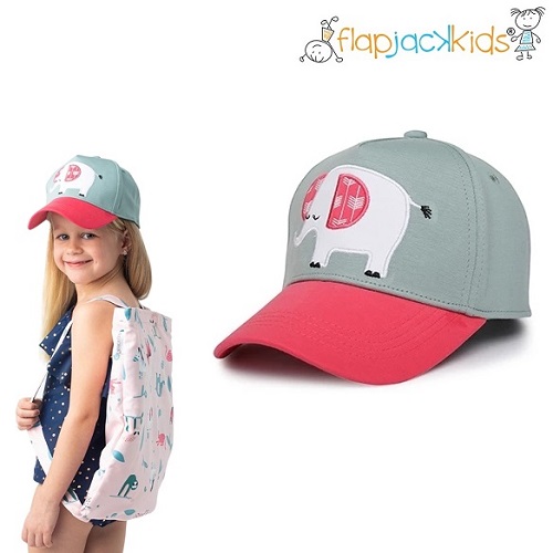 Baseball solhat til børn FlapJackKids Elephant