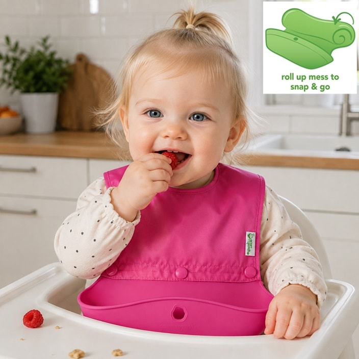 Hagesmæk - Green Sprouts Snap & Go Pink