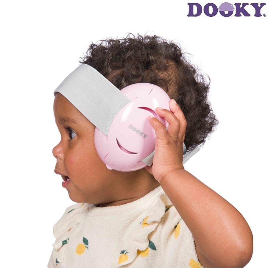 Høreværn til børn og baby Dooky Baby Ear Protection Pink