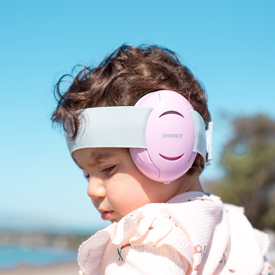 Høreværn til børn og baby Dooky Baby Ear Protection Pink