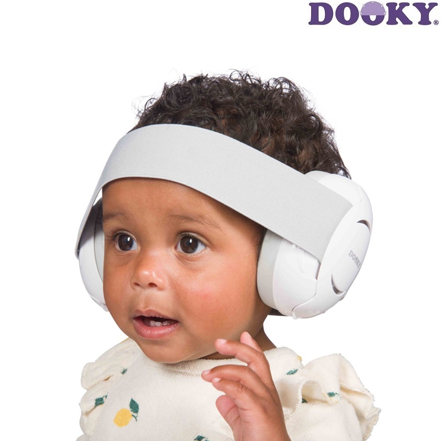 Høreværn til børn og baby Dooky Baby Ear Protection White
