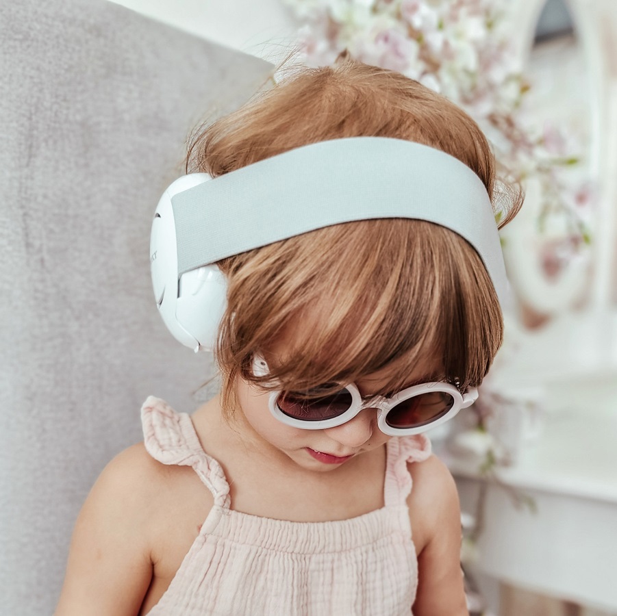 Høreværn til børn og baby Dooky Baby Ear Protection White