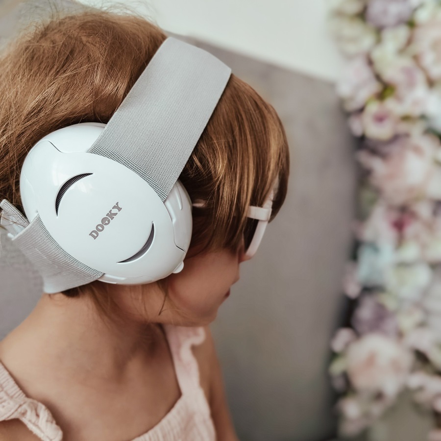 Høreværn til børn og baby Dooky Baby Ear Protection White