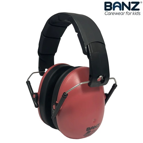Høreværn til børn Banz Kidz Maroon