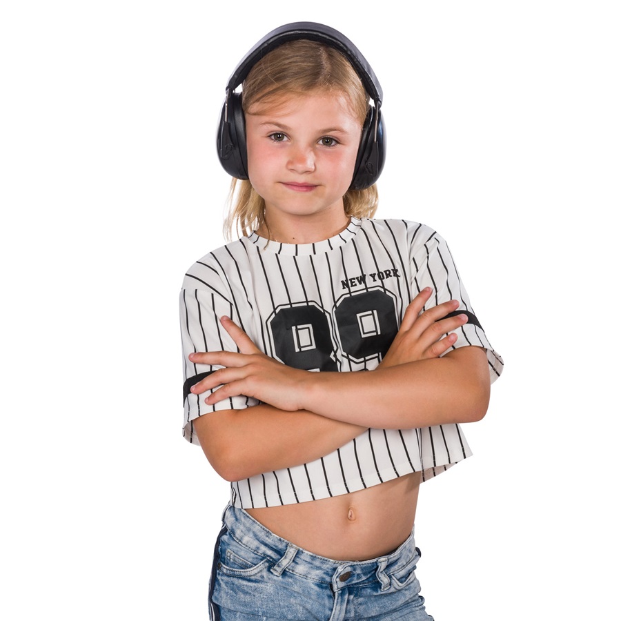 Høreværn til børn Dooky Junior Ear Protection Black