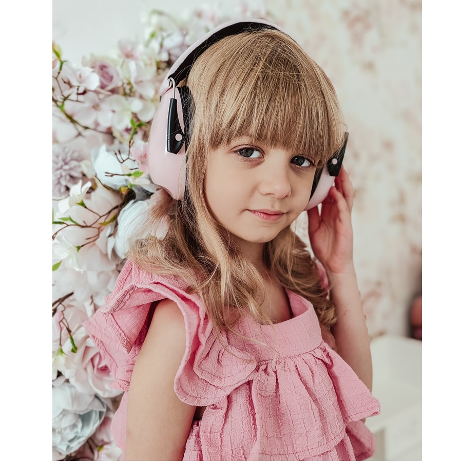 Høreværn til børn Dooky Junior Ear Protection Pink