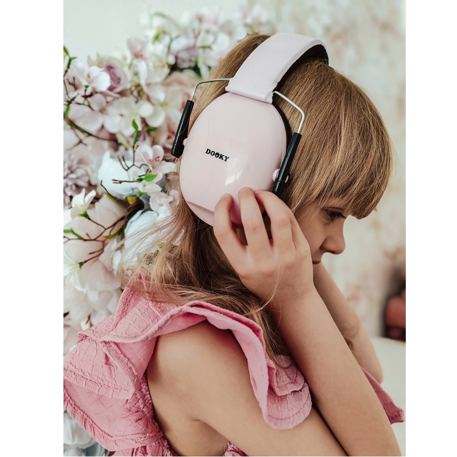 Høreværn til børn Dooky Junior Ear Protection Pink