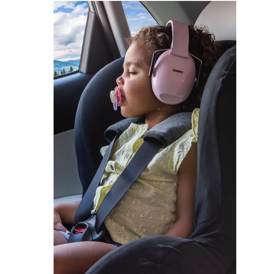 Høreværn til børn Dooky Junior Ear Protection Pink