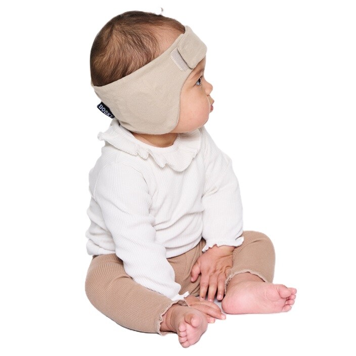 Høreværn til baby - Dooky Headband Beige