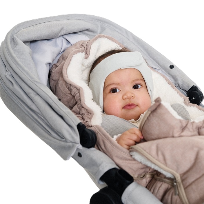 Høreværn til baby - Dooky Headband Grey