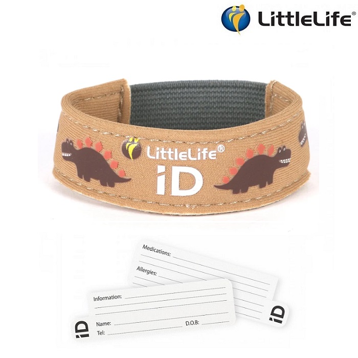 ID-armbånd til børn - LittleLife Dino