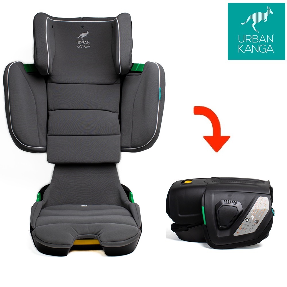 Sammenklappelig autostol Urban Kanga Wallaroo Grey
