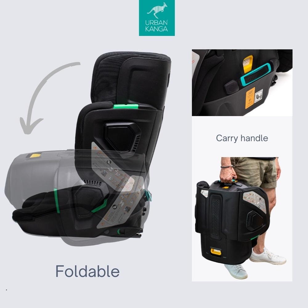 Sammenklappelig autostol Urban Kanga Wallaroo Grey