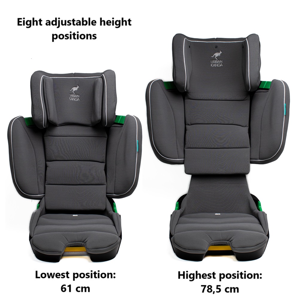 Sammenklappelig autostol Urban Kanga Wallaroo Grey