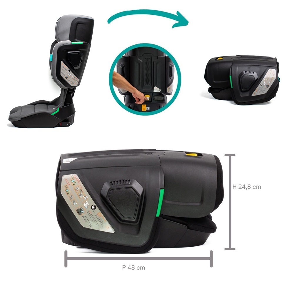 Sammenklappelig autostol Urban Kanga Wallaroo Grey