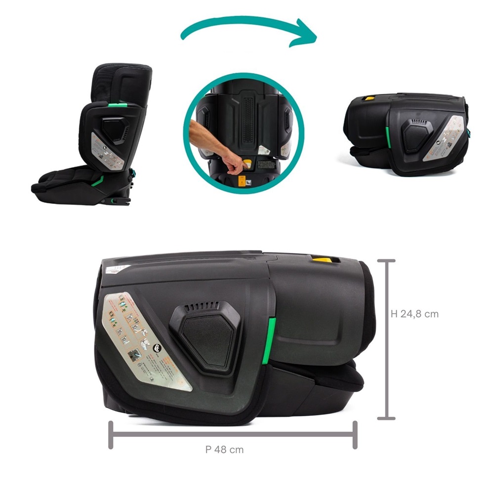Sammenklappelig autostol - Wallaroo Black