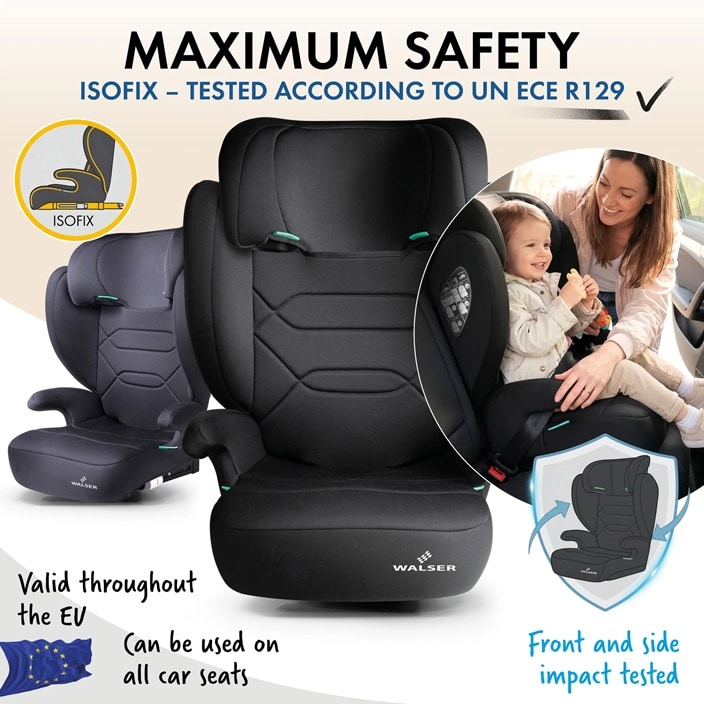 Sammenklappelig autostol til børn Walser Numa Isofix 2-in-1