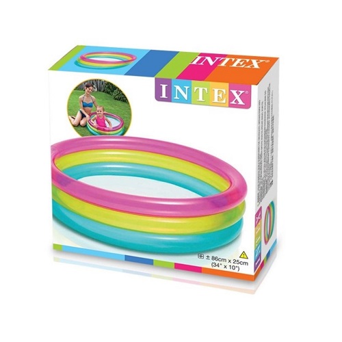 Oppustelig børnepool Intex Rainbow