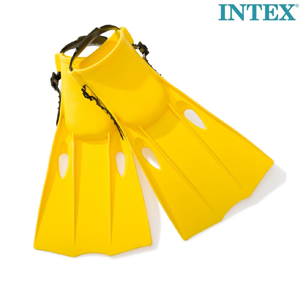 Svømmeføtter til børn Intex Medium gul