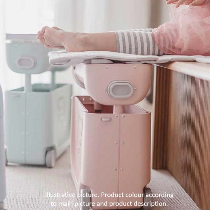 Kørbar børnekuffert - Stokke JetKids BedBox Arctic Blue