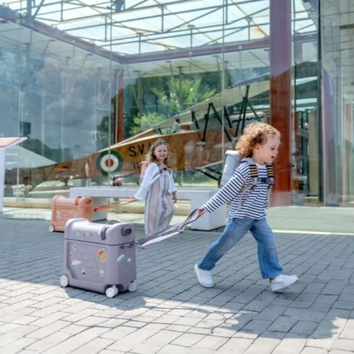 Kørbar børnekuffert - Stokke JetKids BedBox Arctic Blue