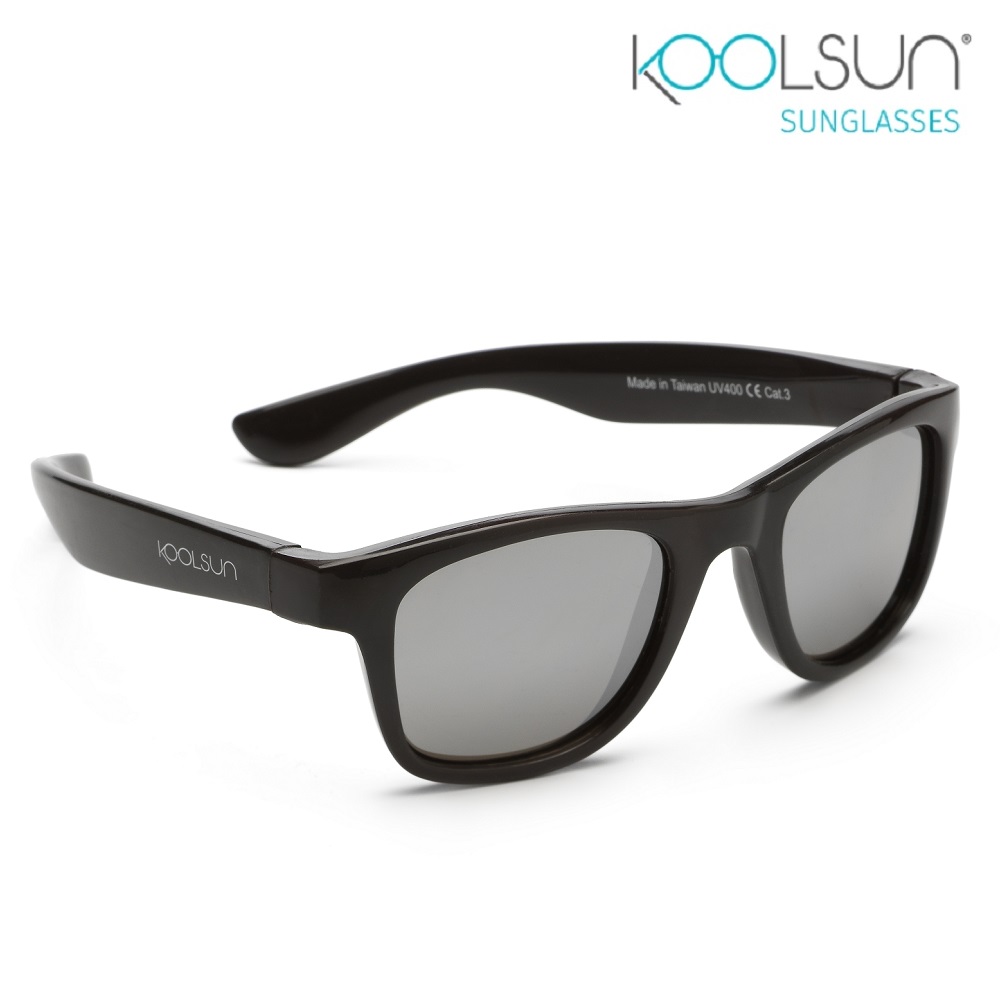 Solbriller børn Koolsun Wave Black Onyx