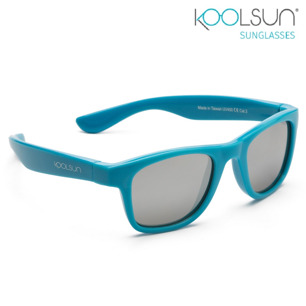 Solbriller børn Koolsun Wave Cendre Blue