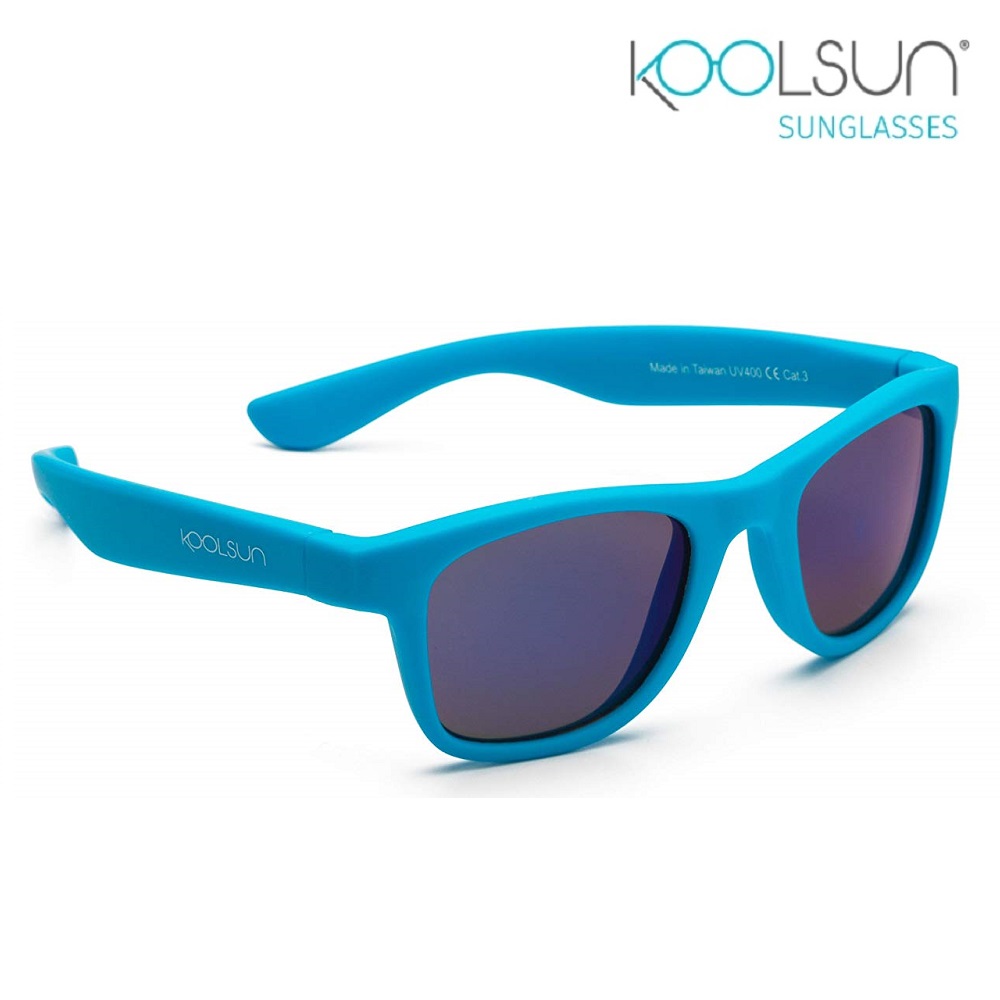 Solbriller børn Koolsun Wave Neon Blue