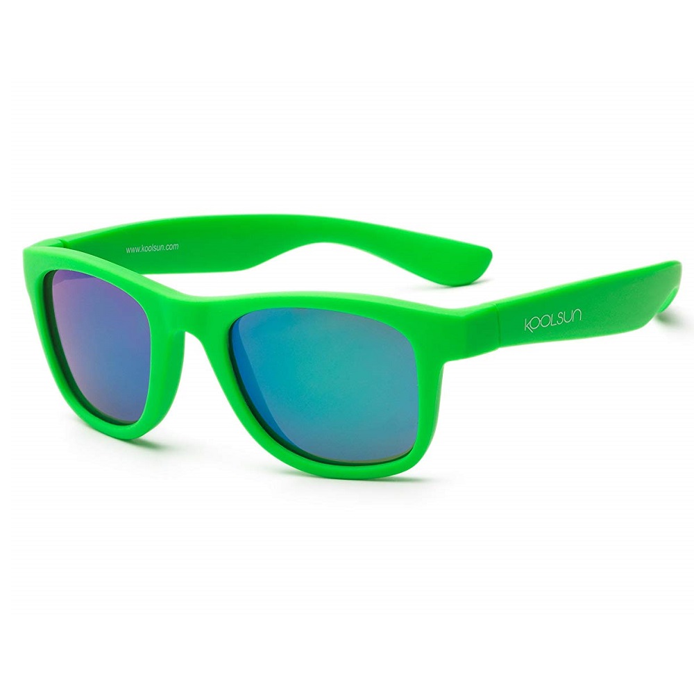 Solbriller børn Koolsun Wave Neon Green